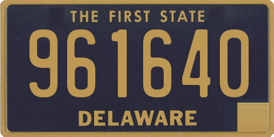 DE license plate 961640