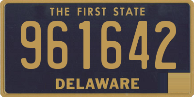 DE license plate 961642