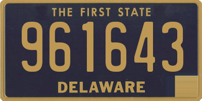 DE license plate 961643