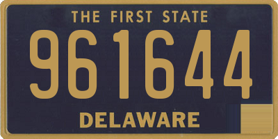 DE license plate 961644