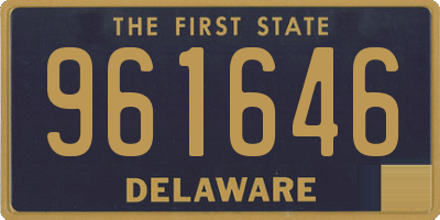 DE license plate 961646