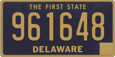 DE license plate 961648