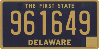 DE license plate 961649