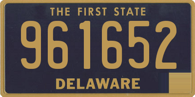 DE license plate 961652