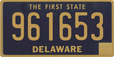 DE license plate 961653