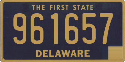 DE license plate 961657