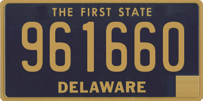 DE license plate 961660