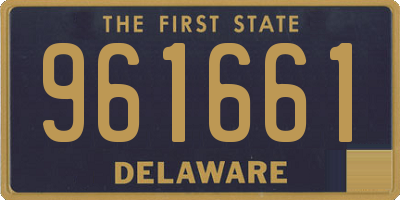 DE license plate 961661