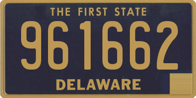 DE license plate 961662