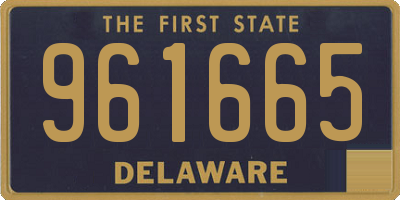 DE license plate 961665