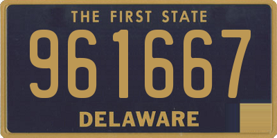 DE license plate 961667