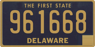 DE license plate 961668