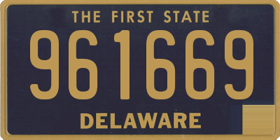 DE license plate 961669