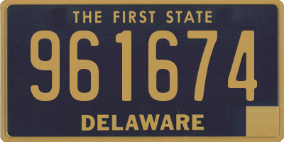 DE license plate 961674