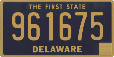 DE license plate 961675