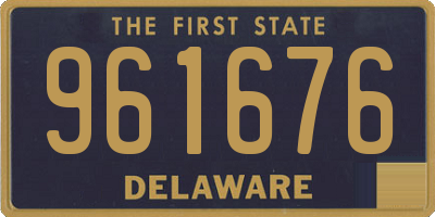 DE license plate 961676