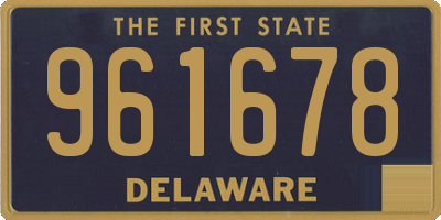 DE license plate 961678