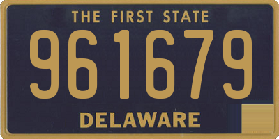 DE license plate 961679