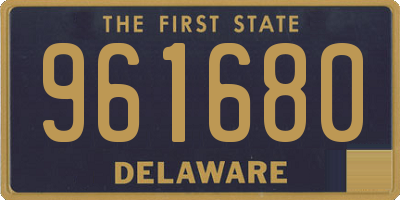 DE license plate 961680