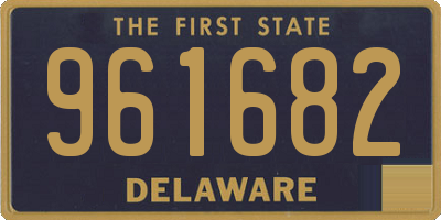 DE license plate 961682