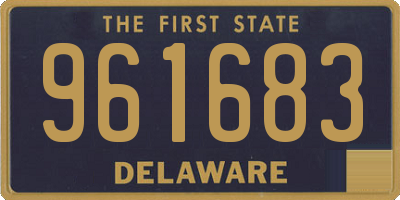 DE license plate 961683