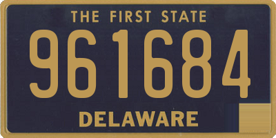 DE license plate 961684