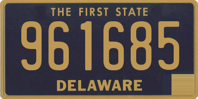 DE license plate 961685