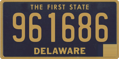 DE license plate 961686