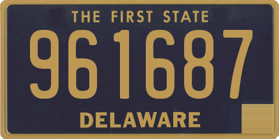 DE license plate 961687