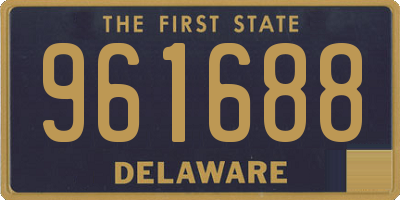 DE license plate 961688