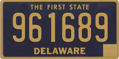 DE license plate 961689