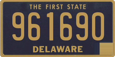 DE license plate 961690