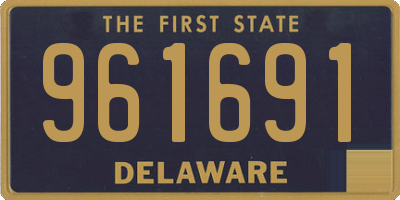 DE license plate 961691