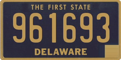 DE license plate 961693