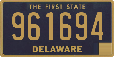 DE license plate 961694