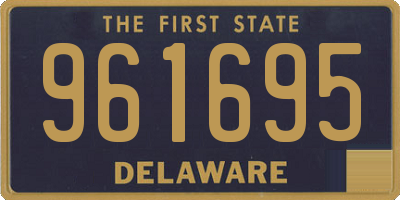 DE license plate 961695