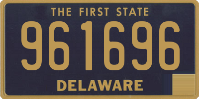 DE license plate 961696