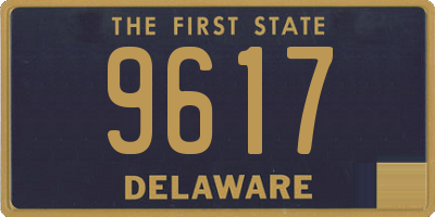DE license plate 9617