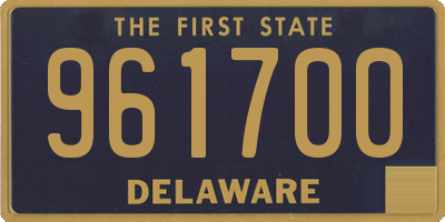 DE license plate 961700