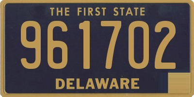 DE license plate 961702