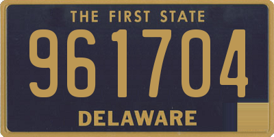 DE license plate 961704