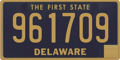 DE license plate 961709