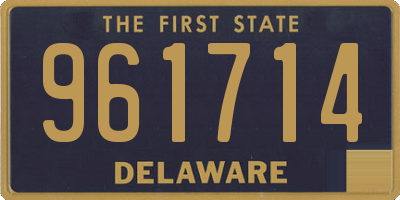 DE license plate 961714