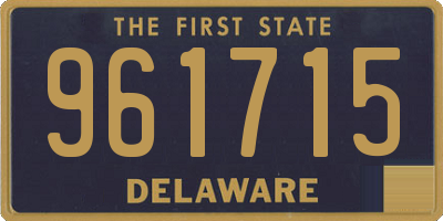 DE license plate 961715