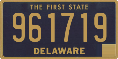 DE license plate 961719