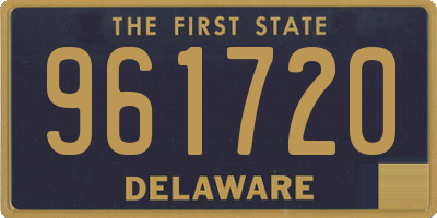 DE license plate 961720