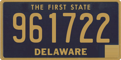 DE license plate 961722