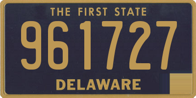DE license plate 961727