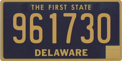 DE license plate 961730