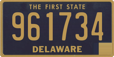 DE license plate 961734